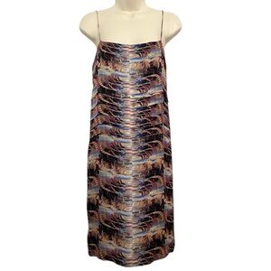 Rachel Comey Silk Slip Dress Abstract Print
